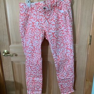 Old Navy Rockstar Coral design jeans